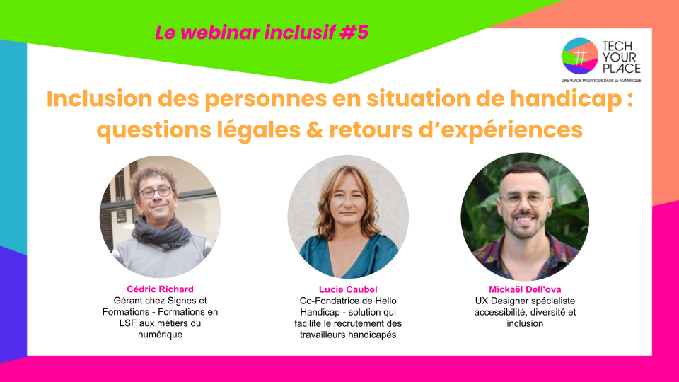 Inclusion des personnes en situation de handicap : questions légales & retours d’expériences