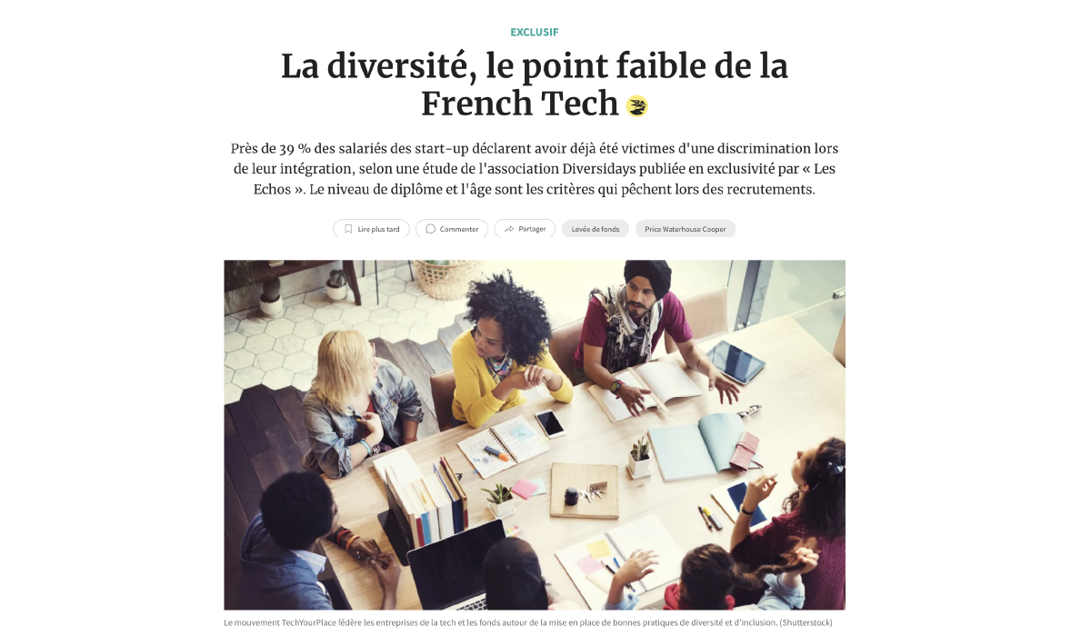 L’inclusion, la diversité et les startups : peut mieux faire ?